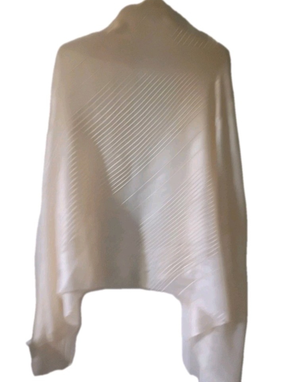 Elegant Cream Shawl Wrap - Lightweight Women's Scarf - Picture 2 of 2